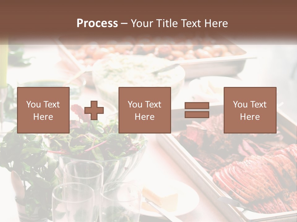 A Table Filled With Lots Of Different Types Of Food PowerPoint Template
