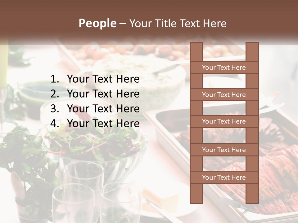 A Table Filled With Lots Of Different Types Of Food PowerPoint Template