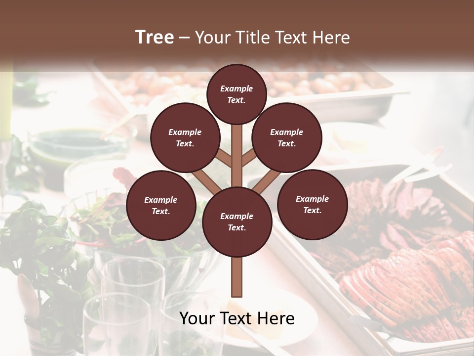 A Table Filled With Lots Of Different Types Of Food PowerPoint Template