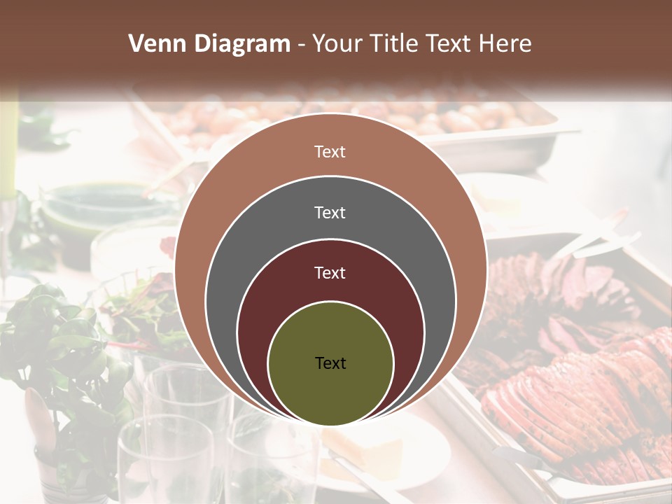 A Table Filled With Lots Of Different Types Of Food PowerPoint Template