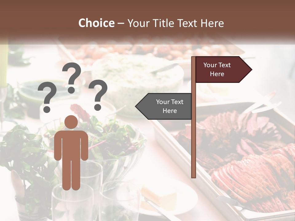 A Table Filled With Lots Of Different Types Of Food PowerPoint Template