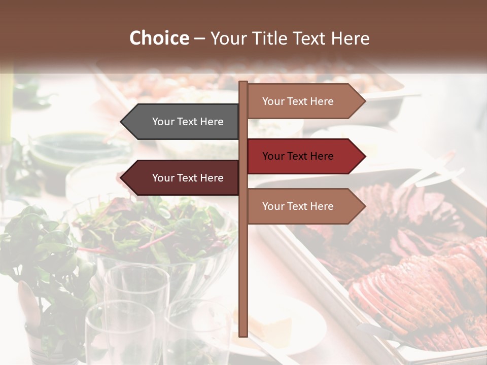 A Table Filled With Lots Of Different Types Of Food PowerPoint Template