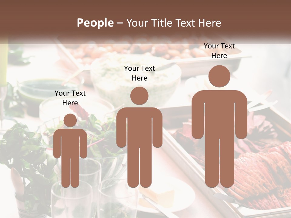 A Table Filled With Lots Of Different Types Of Food PowerPoint Template