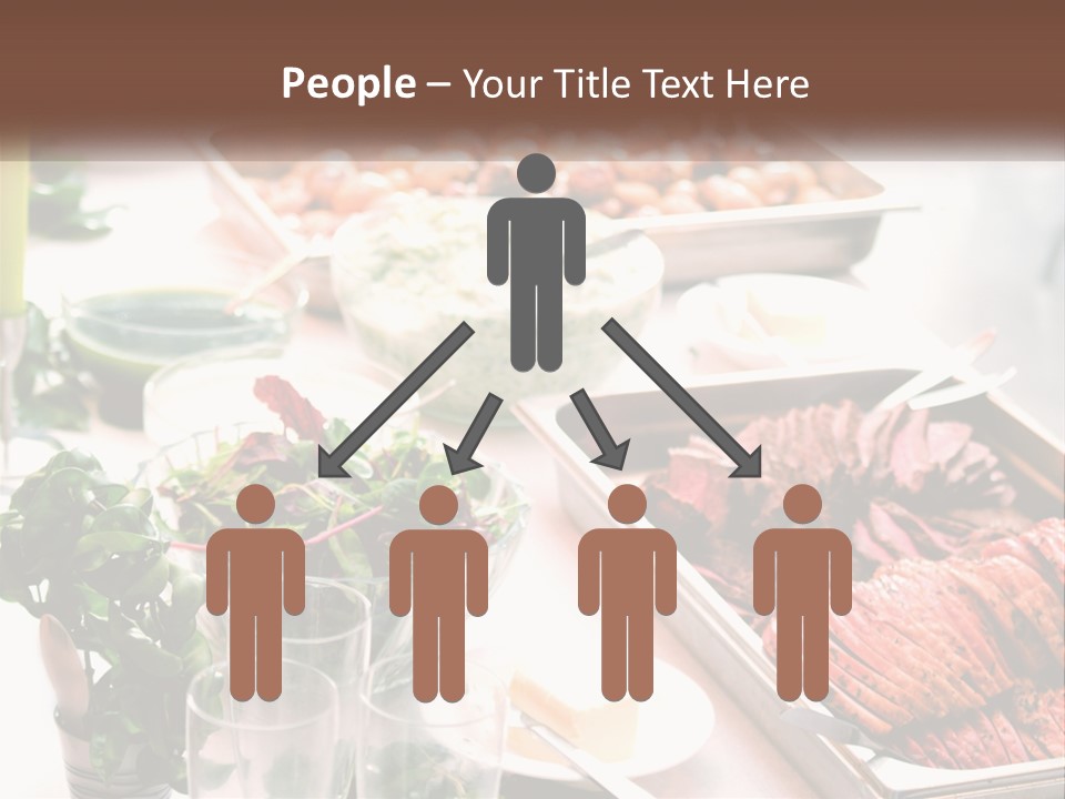 A Table Filled With Lots Of Different Types Of Food PowerPoint Template