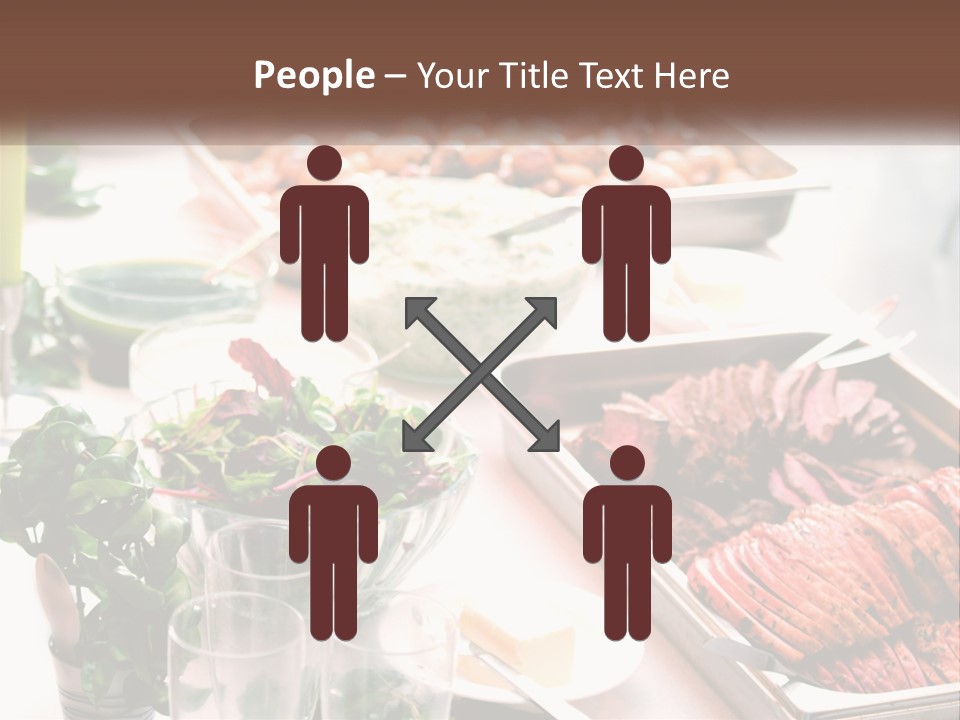 A Table Filled With Lots Of Different Types Of Food PowerPoint Template