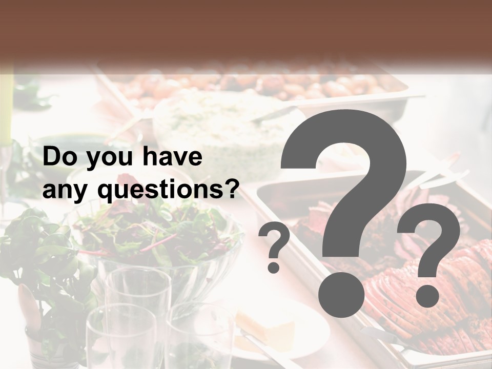 A Table Filled With Lots Of Different Types Of Food PowerPoint Template