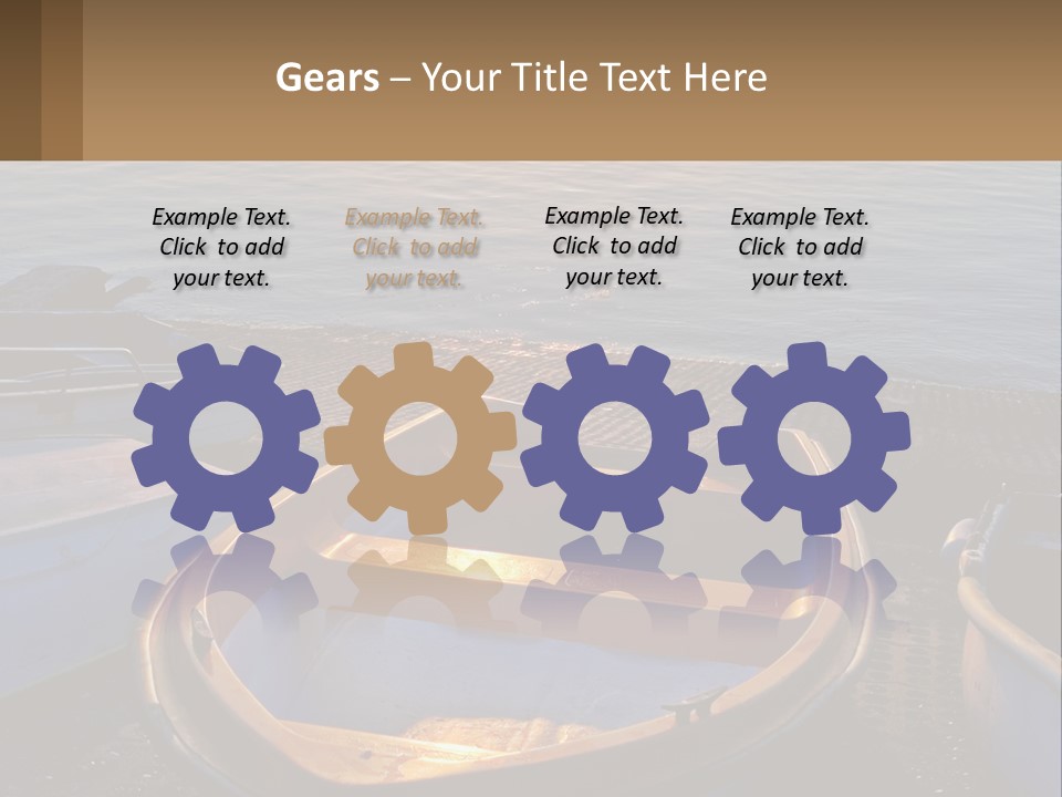 A Number Of Small Boats Near A Body Of Water PowerPoint Template