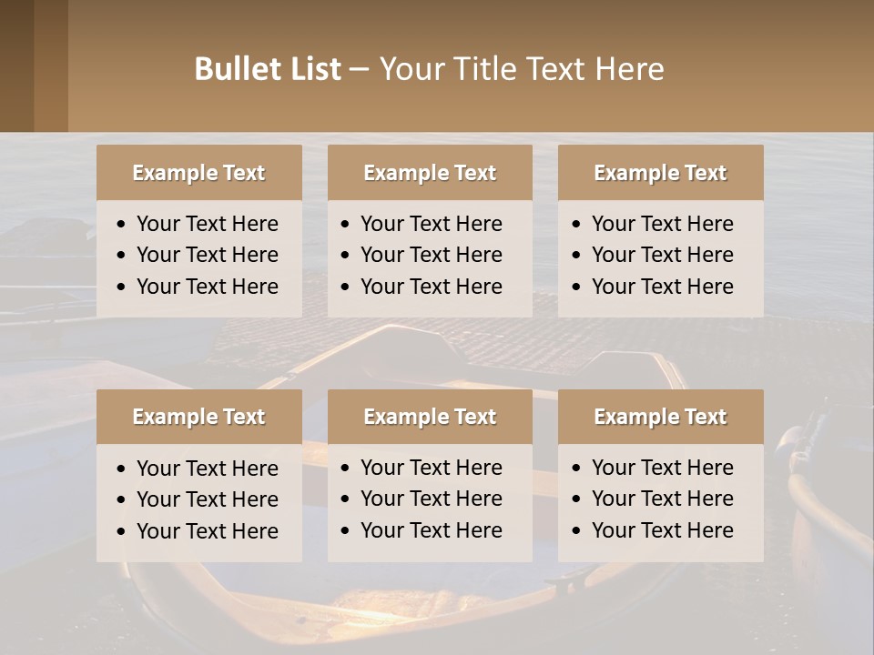 A Number Of Small Boats Near A Body Of Water PowerPoint Template