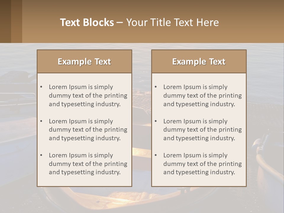 A Number Of Small Boats Near A Body Of Water PowerPoint Template