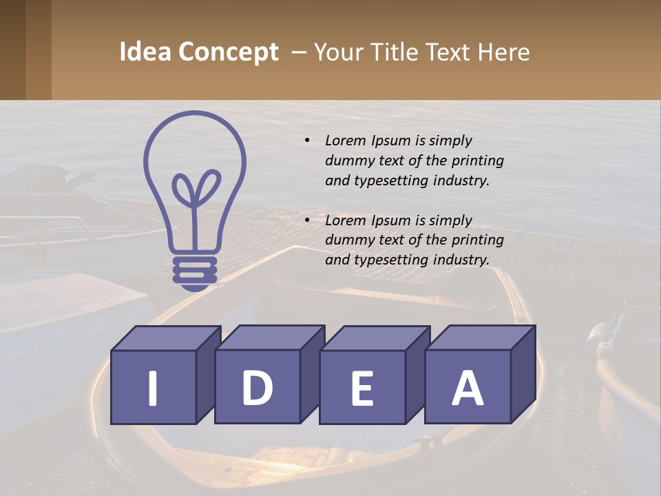 A Number Of Small Boats Near A Body Of Water PowerPoint Template