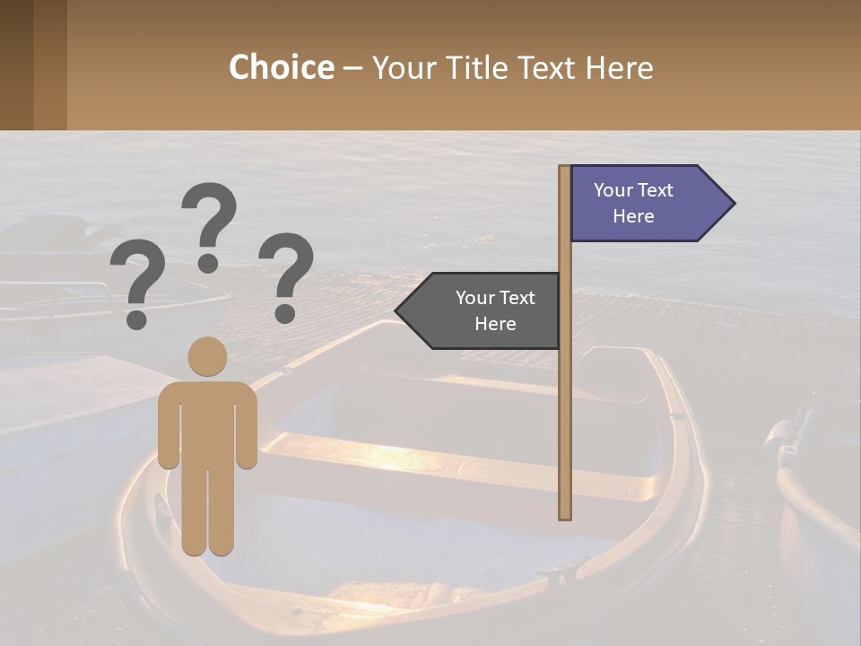 A Number Of Small Boats Near A Body Of Water PowerPoint Template