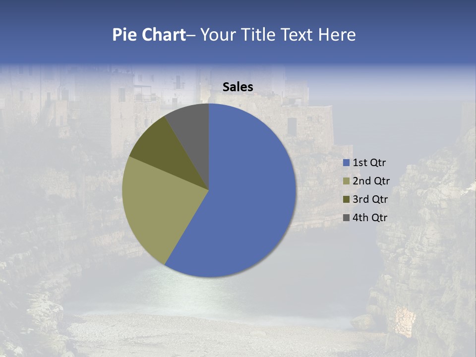 A Large Body Of Water Next To A Rocky Cliff PowerPoint Template
