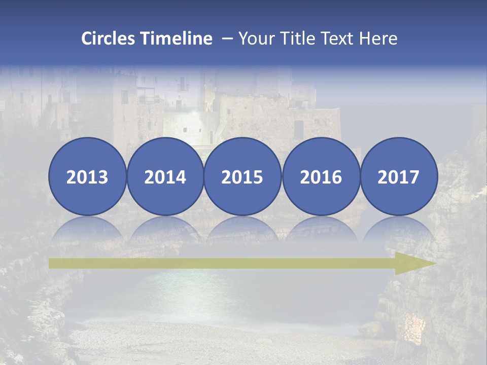 A Large Body Of Water Next To A Rocky Cliff PowerPoint Template