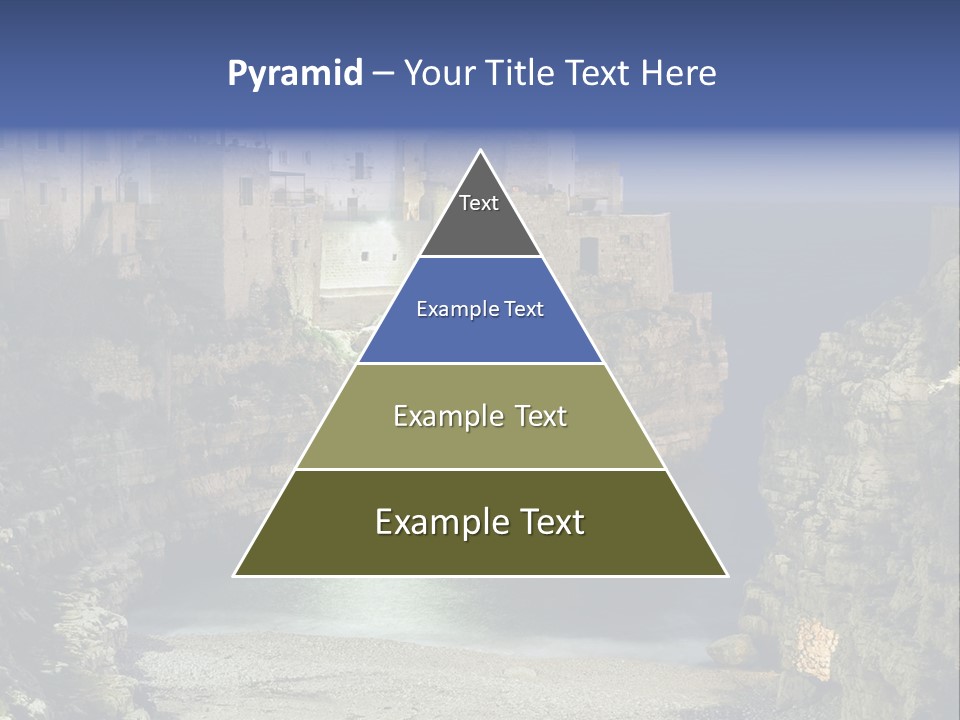 A Large Body Of Water Next To A Rocky Cliff PowerPoint Template