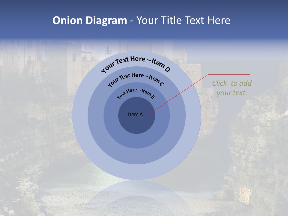 A Large Body Of Water Next To A Rocky Cliff PowerPoint Template