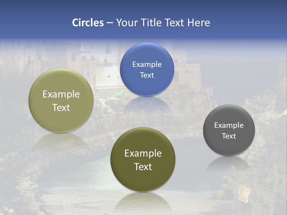 A Large Body Of Water Next To A Rocky Cliff PowerPoint Template