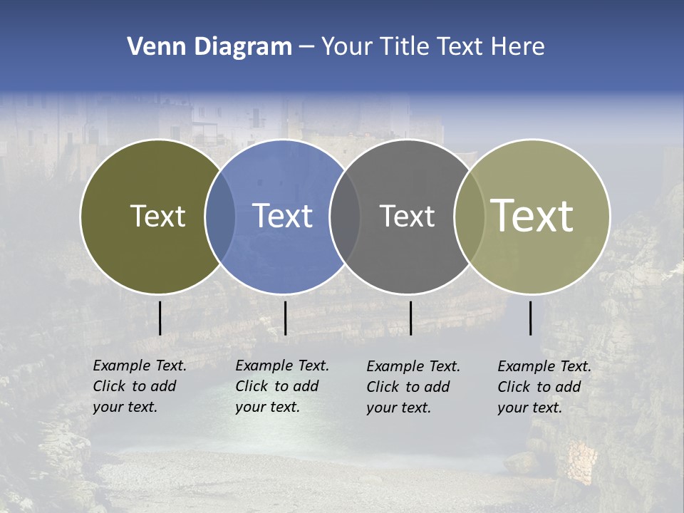 A Large Body Of Water Next To A Rocky Cliff PowerPoint Template