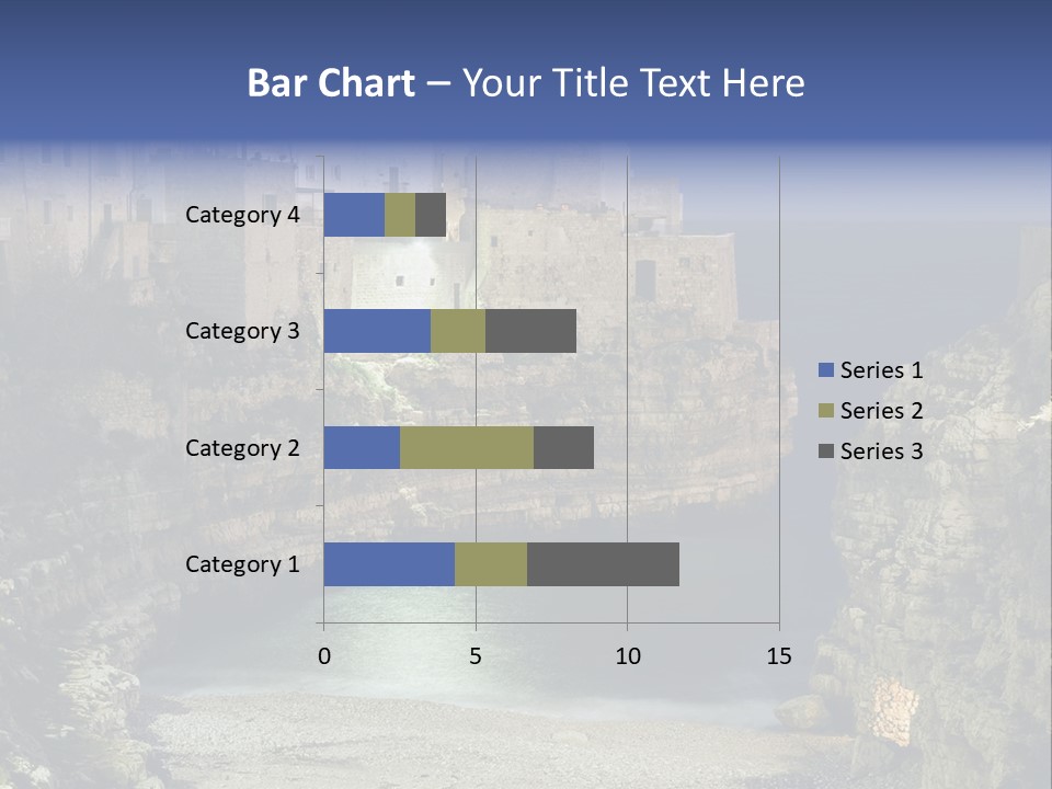 A Large Body Of Water Next To A Rocky Cliff PowerPoint Template