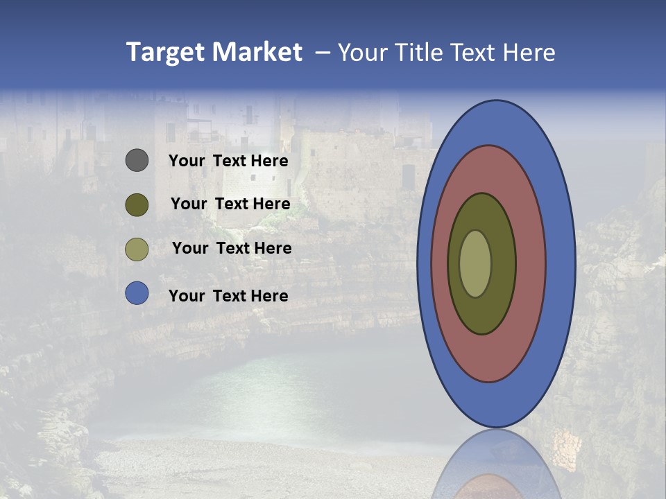 A Large Body Of Water Next To A Rocky Cliff PowerPoint Template