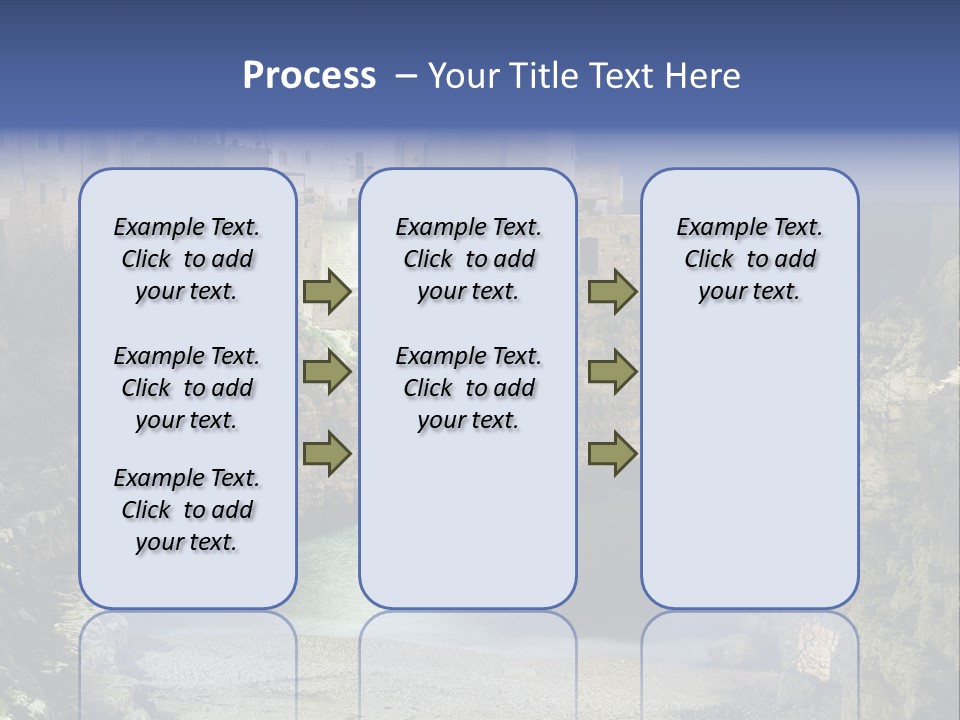 A Large Body Of Water Next To A Rocky Cliff PowerPoint Template