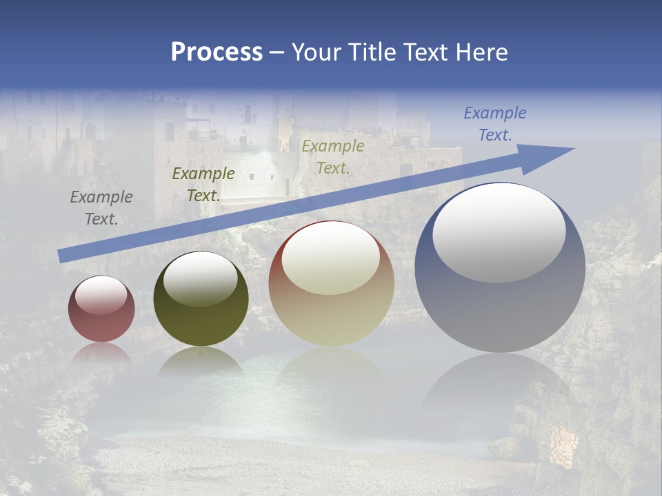 A Large Body Of Water Next To A Rocky Cliff PowerPoint Template