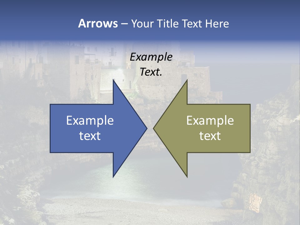 A Large Body Of Water Next To A Rocky Cliff PowerPoint Template