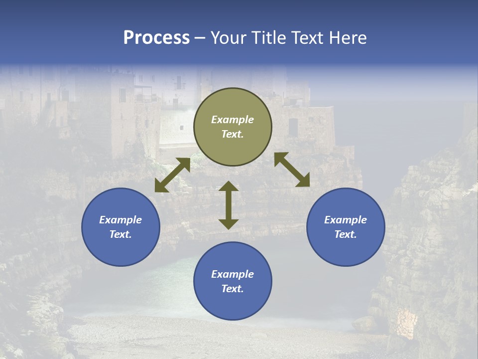 A Large Body Of Water Next To A Rocky Cliff PowerPoint Template