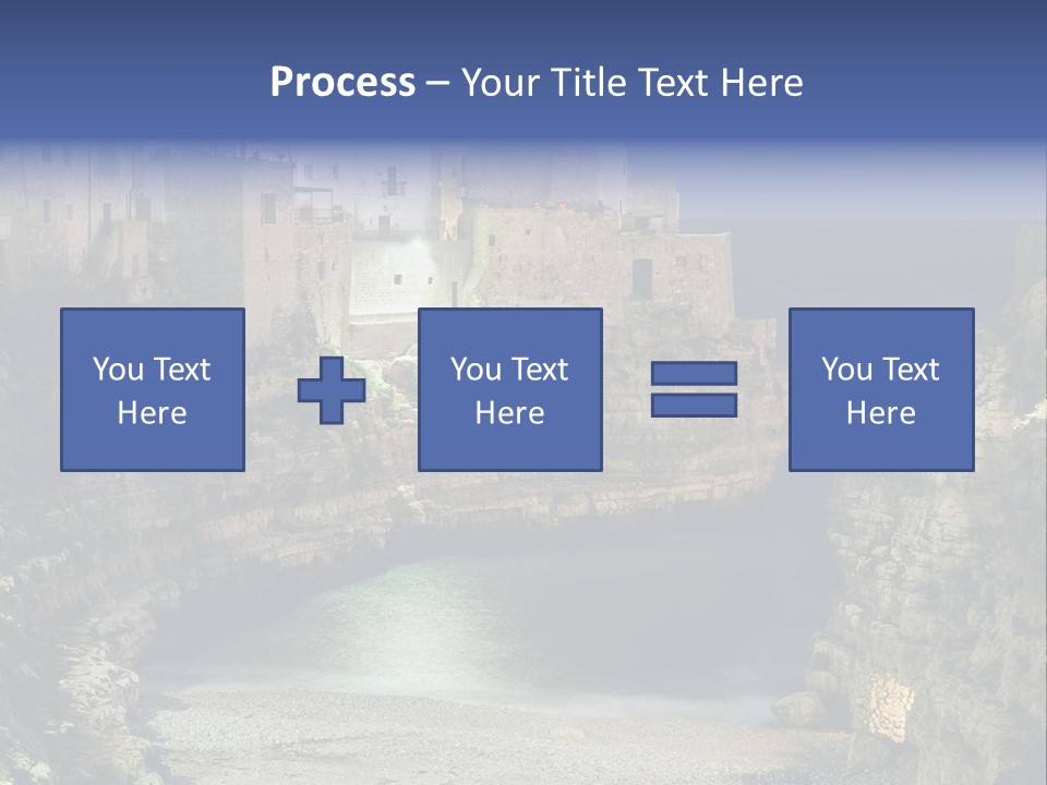 A Large Body Of Water Next To A Rocky Cliff PowerPoint Template
