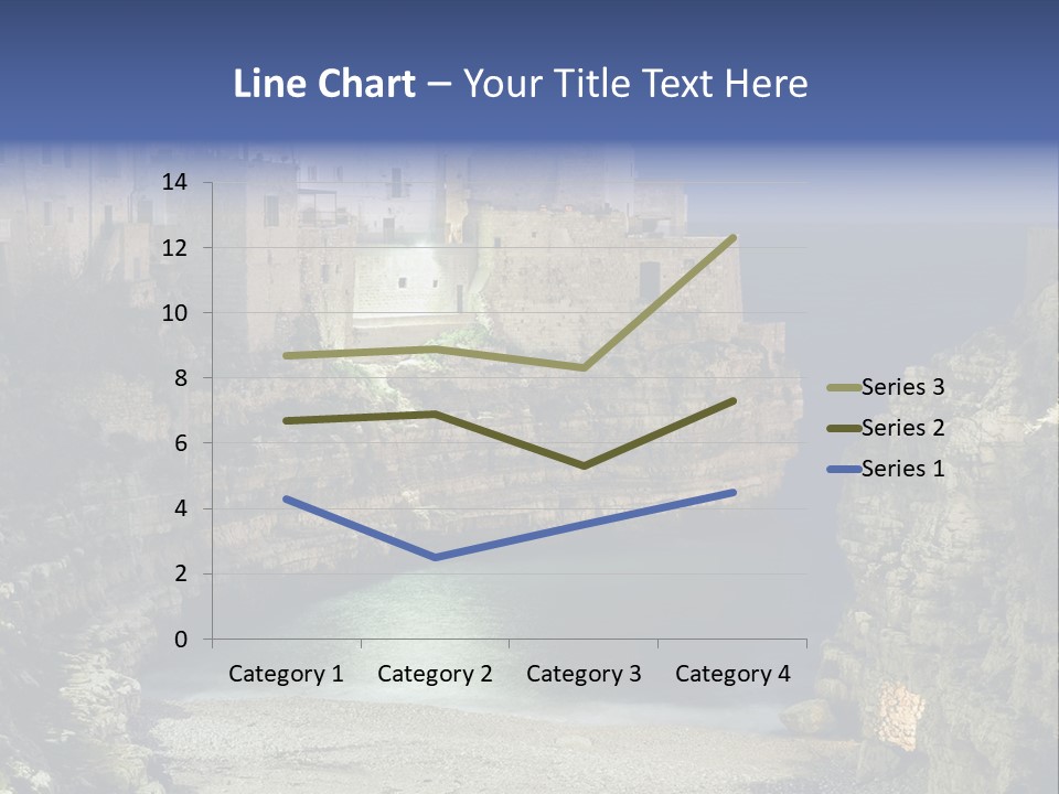 A Large Body Of Water Next To A Rocky Cliff PowerPoint Template