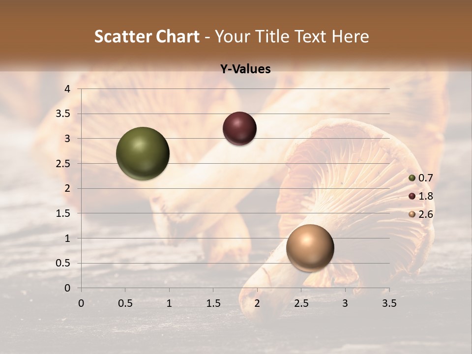 A Group Of Mushrooms Sitting On Top Of A Wooden Table PowerPoint Template