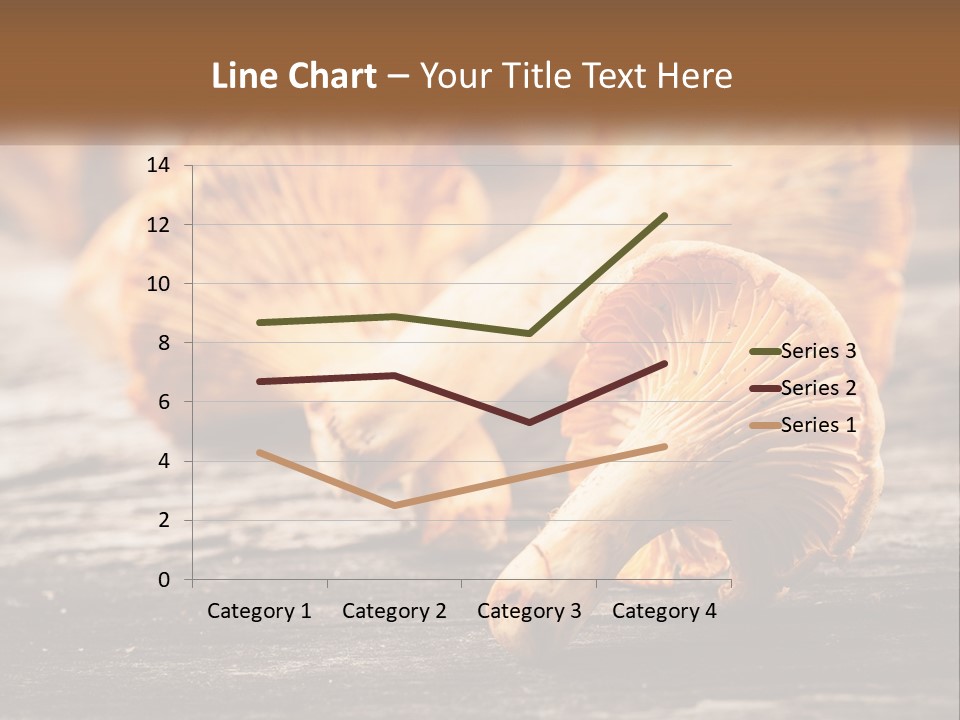 A Group Of Mushrooms Sitting On Top Of A Wooden Table PowerPoint Template