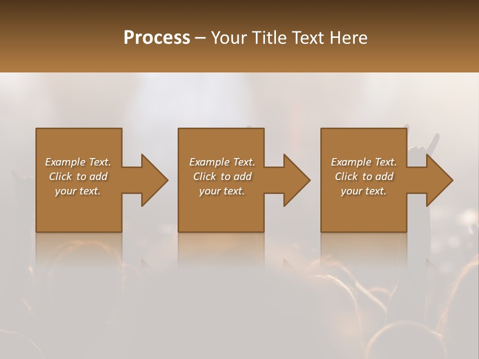 A Crowd Of People At A Concert Raising Their Hands PowerPoint Template