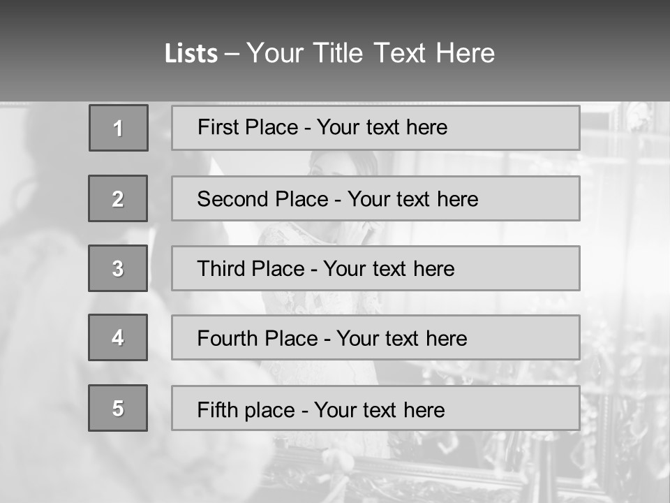 A Woman Is Looking At Her Reflection In A Mirror PowerPoint Template