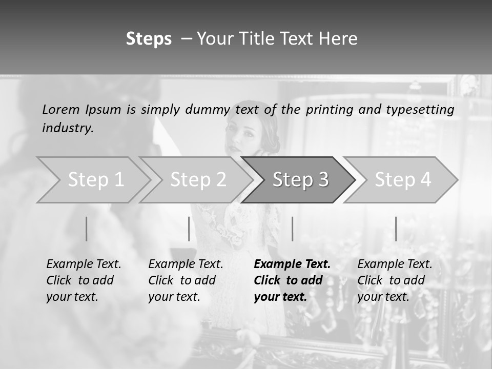 A Woman Is Looking At Her Reflection In A Mirror PowerPoint Template