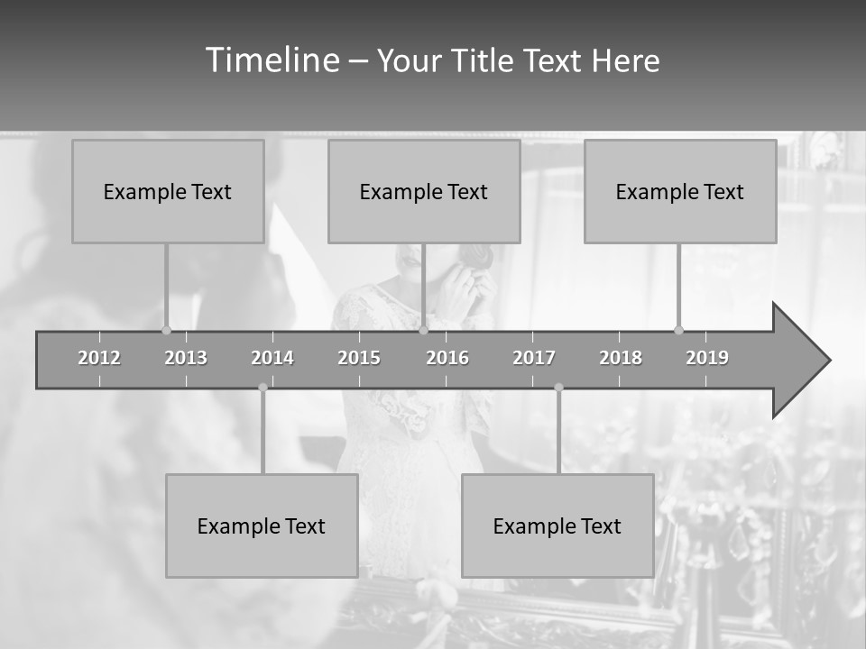 A Woman Is Looking At Her Reflection In A Mirror PowerPoint Template