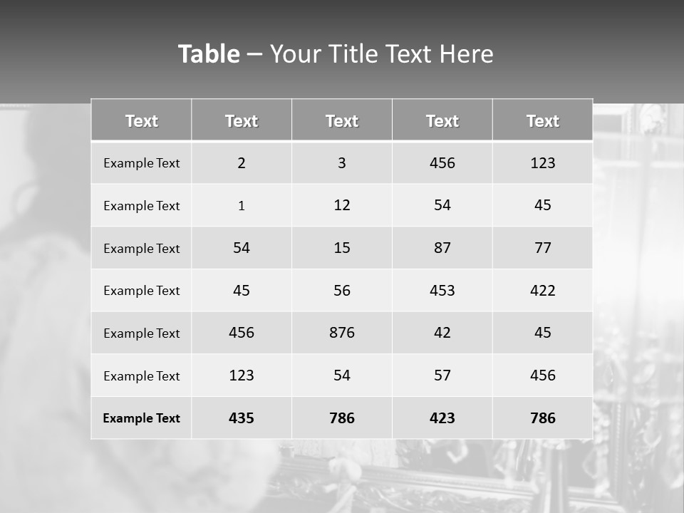 A Woman Is Looking At Her Reflection In A Mirror PowerPoint Template