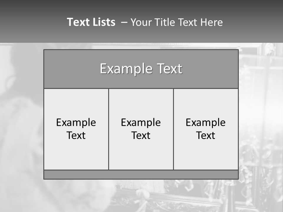 A Woman Is Looking At Her Reflection In A Mirror PowerPoint Template