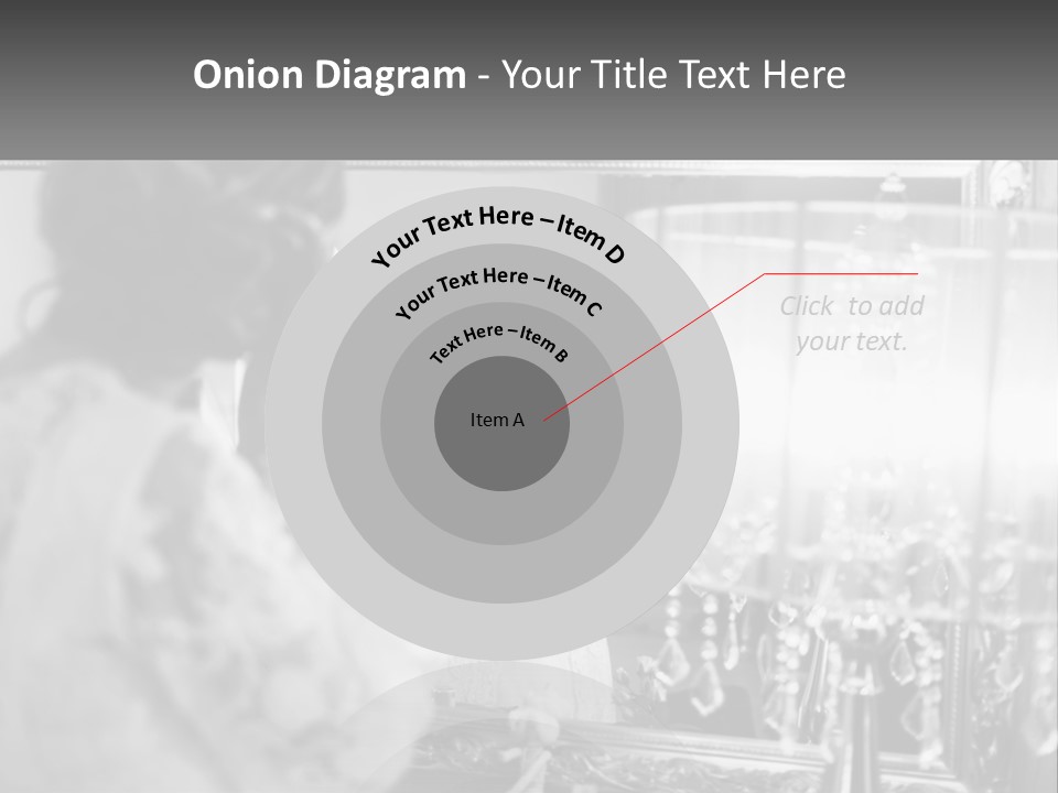 A Woman Is Looking At Her Reflection In A Mirror PowerPoint Template