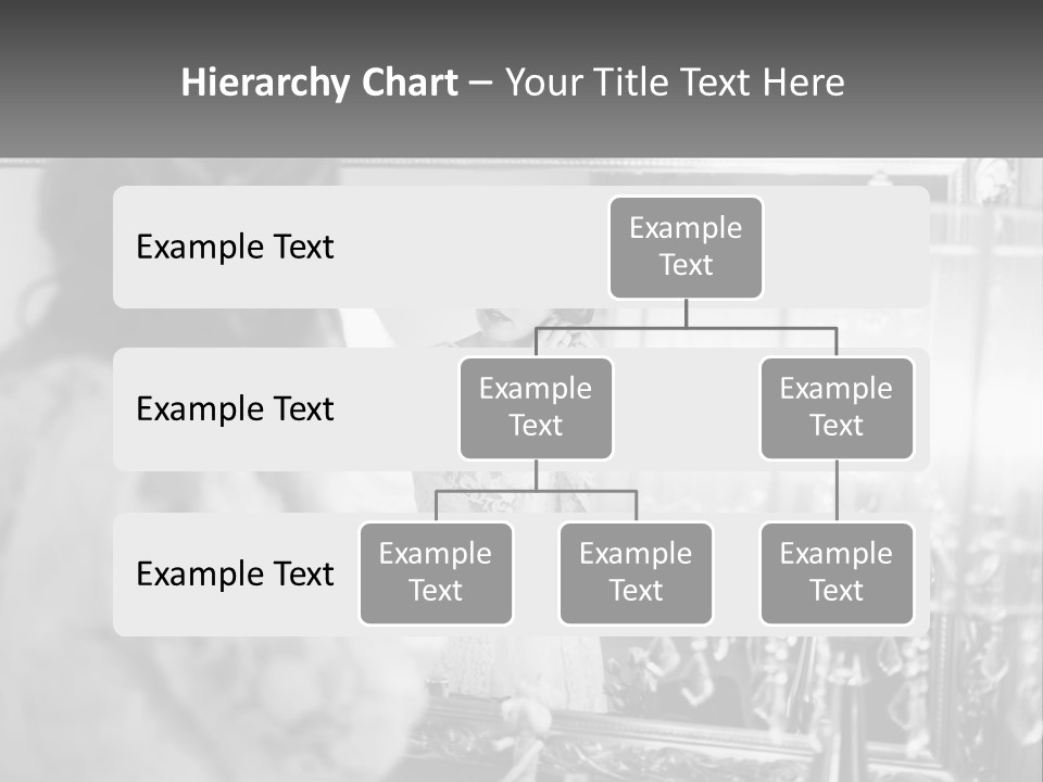 A Woman Is Looking At Her Reflection In A Mirror PowerPoint Template