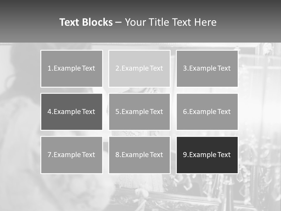 A Woman Is Looking At Her Reflection In A Mirror PowerPoint Template