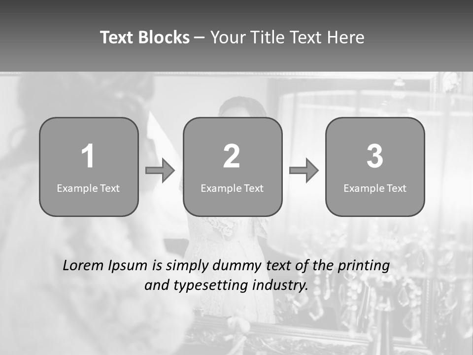 A Woman Is Looking At Her Reflection In A Mirror PowerPoint Template