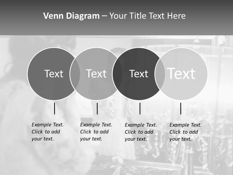 A Woman Is Looking At Her Reflection In A Mirror PowerPoint Template