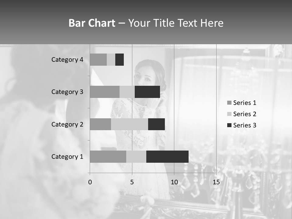 A Woman Is Looking At Her Reflection In A Mirror PowerPoint Template