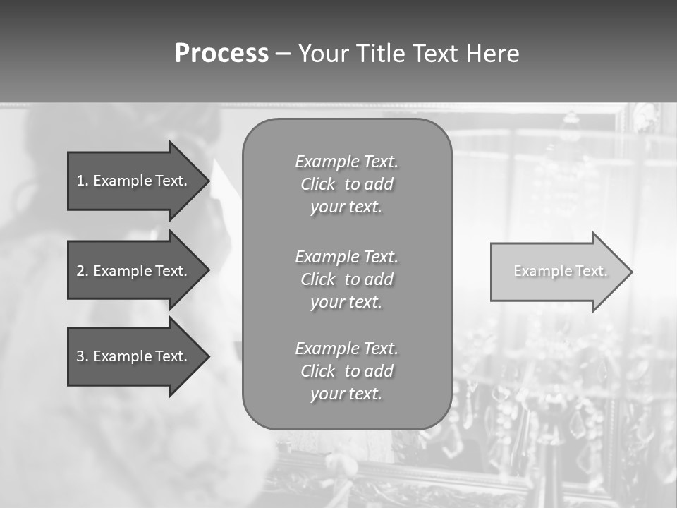 A Woman Is Looking At Her Reflection In A Mirror PowerPoint Template