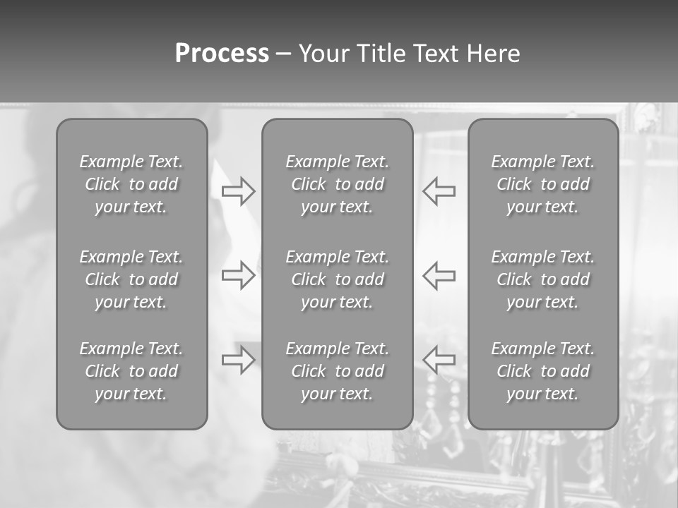 A Woman Is Looking At Her Reflection In A Mirror PowerPoint Template