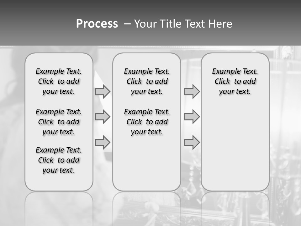 A Woman Is Looking At Her Reflection In A Mirror PowerPoint Template