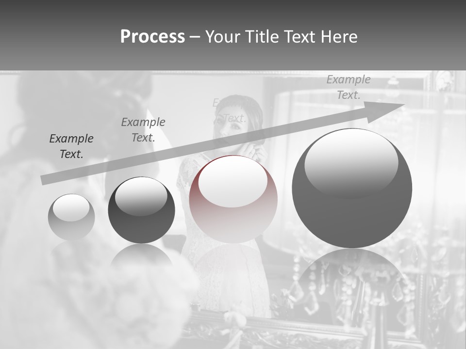 A Woman Is Looking At Her Reflection In A Mirror PowerPoint Template