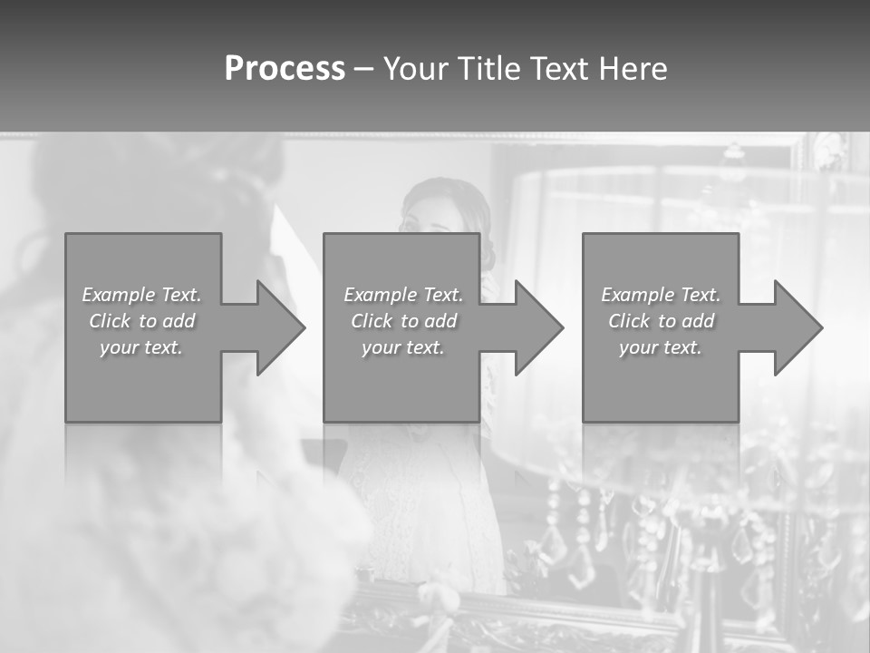 A Woman Is Looking At Her Reflection In A Mirror PowerPoint Template