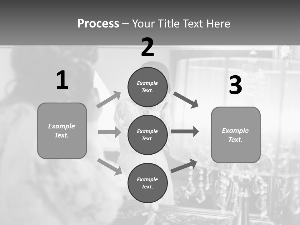 A Woman Is Looking At Her Reflection In A Mirror PowerPoint Template