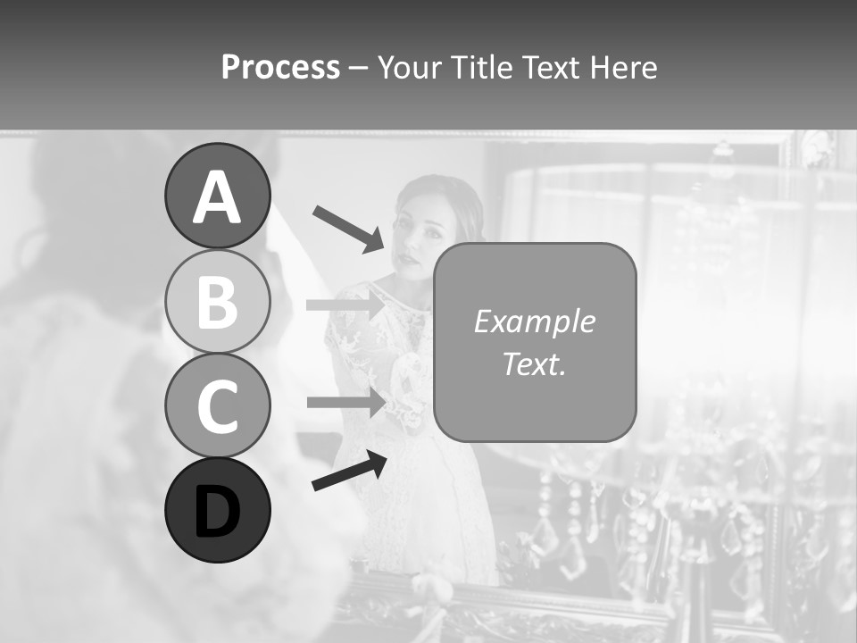 A Woman Is Looking At Her Reflection In A Mirror PowerPoint Template